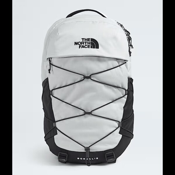 The North Face Borealis Tin Grey Dark Heather Asphalt Grey and Black Backpack